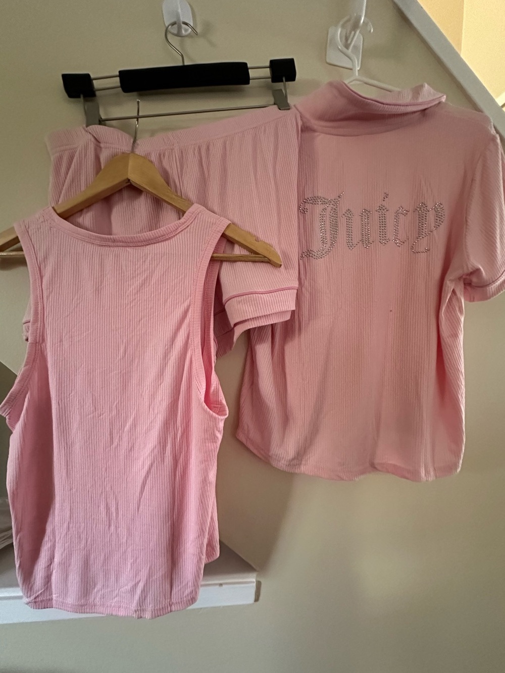 Juicy Couture Light Pink 3-Piece Pajama Set